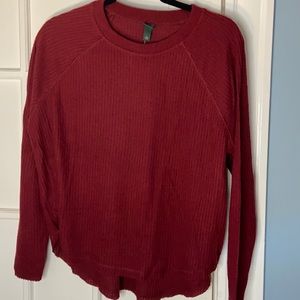 Fall Wild Fable Waffle Sweater Burgundy sz S NWT
